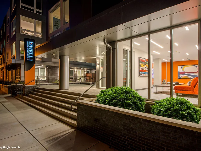 Dwell 2nd Street Exterior Night