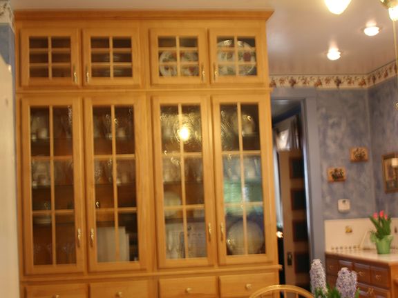 Built in china cabinet