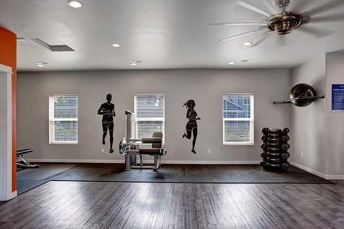 Fitness Center with Free Weights and Strength Equipment