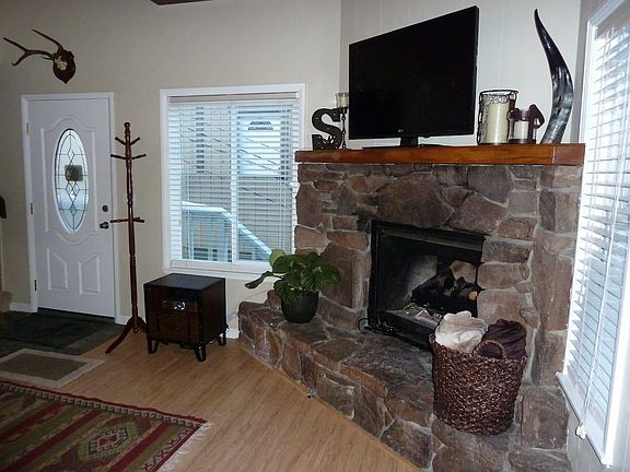 Gas fireplace in the living room