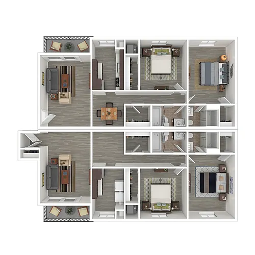 Floor plan 4x4 Tier 1