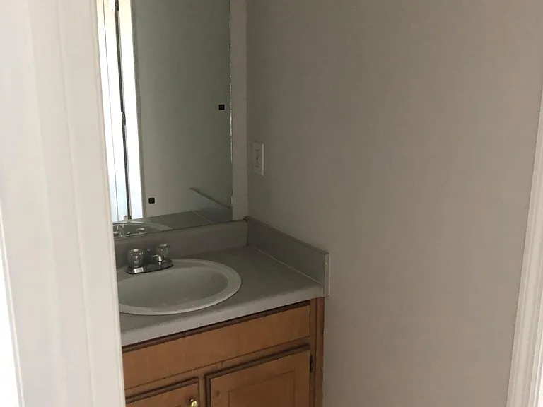First bedroom sink