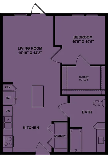 Floor plan A2b Accessible 120%