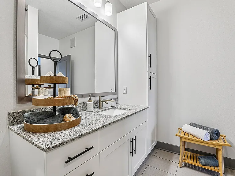 Bathroom with Linen Storage