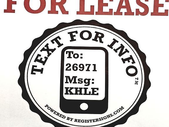 BAMA Rent Text Sign