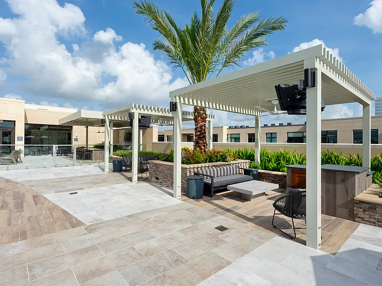 Relax under the palms.