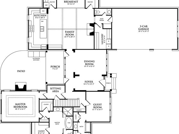 Bordeaux Courtyard Plan, Shepherd&#039;s Creek
