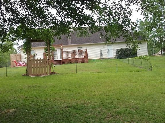 small portion of backyard