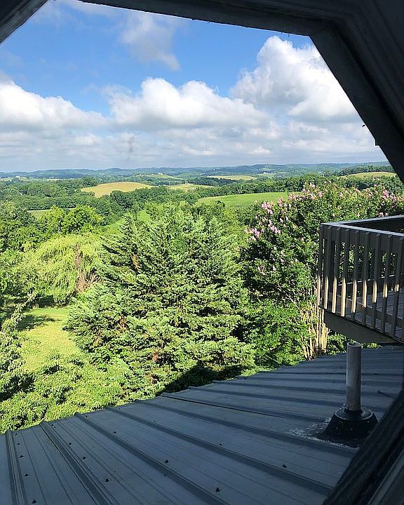 View from upstairs balcony