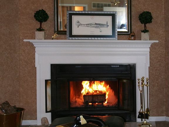 Fully Functional Fireplace Wood/Gas