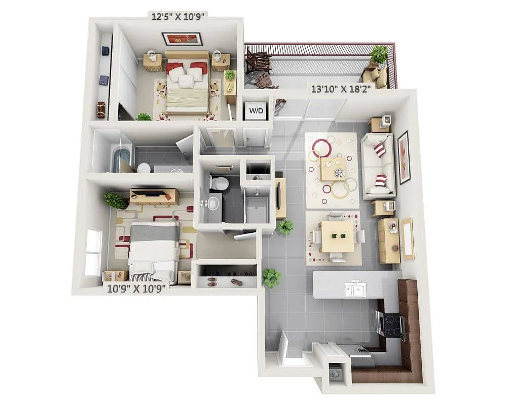 Floor plan Foster (B2D)
