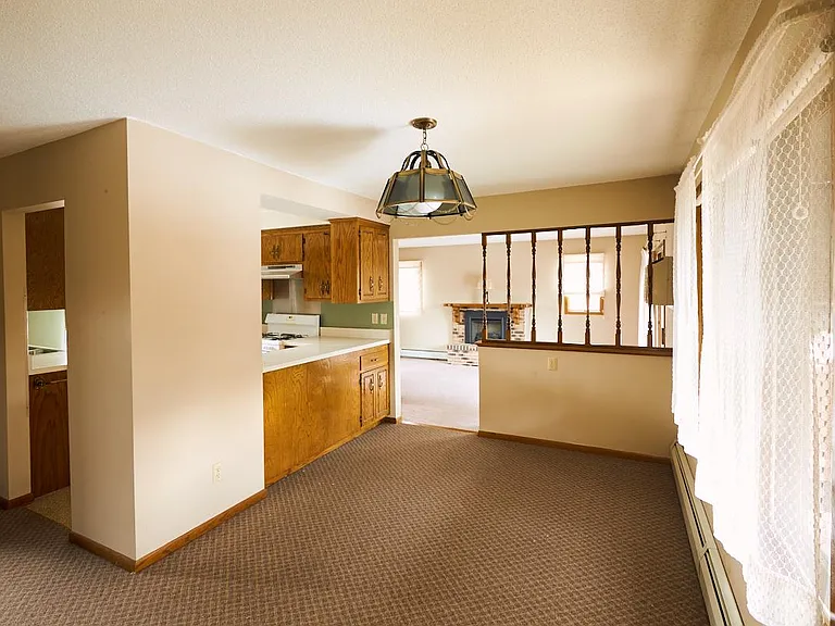 Go up the stairs to Dining Room