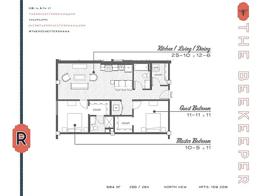 Floor plan The Beekeeper