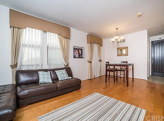 Lovely living room with hardwood floors