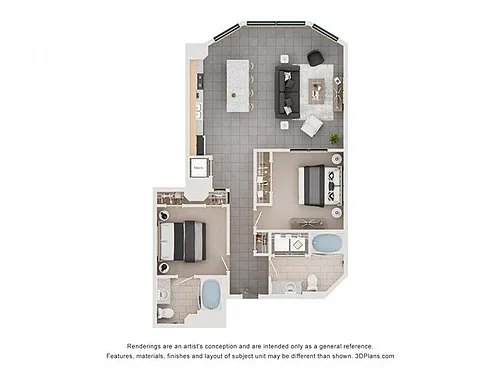 Floor plan II-G (Market Rate)