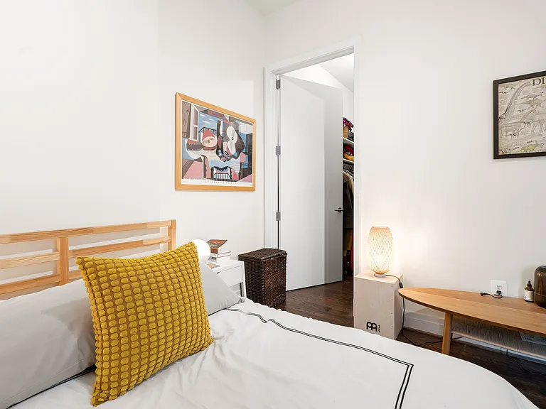 Bright Bedroom with Natural Light and Workspace