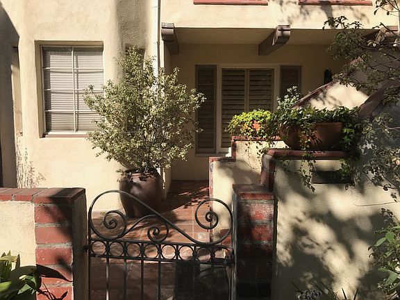 Gated entrance and courtyard