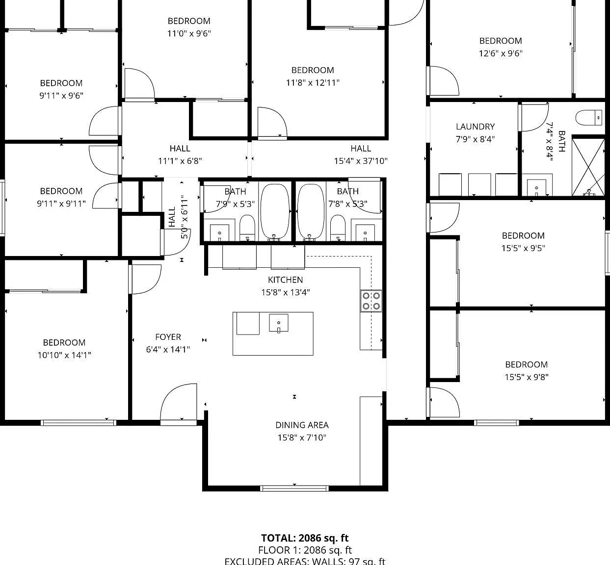4 bed, 3.0 bath, 2050 sqft, $931 — Photo 4