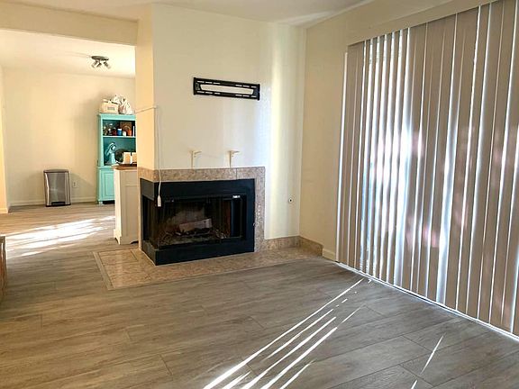 Living room and dining room