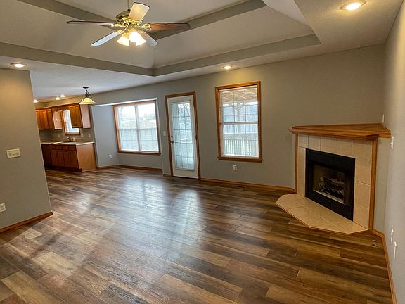 Living room toward kitchen