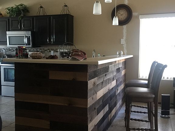 Remodeled kitchen bar