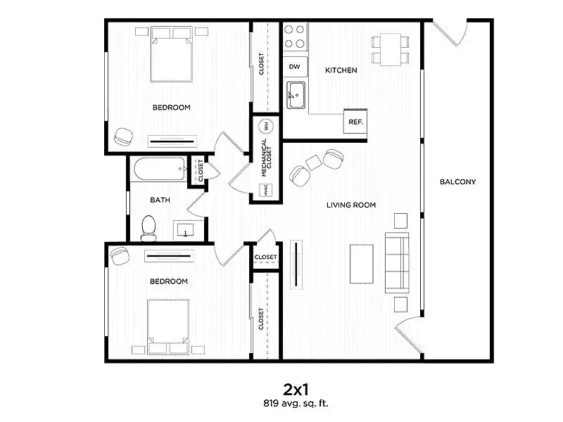 Floor plan 2X1