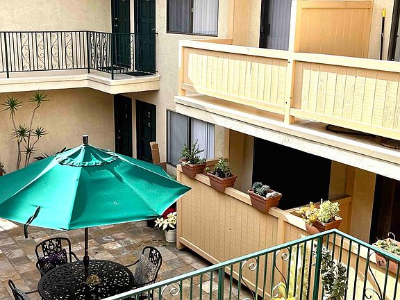 Exterior of flat from across courtyard