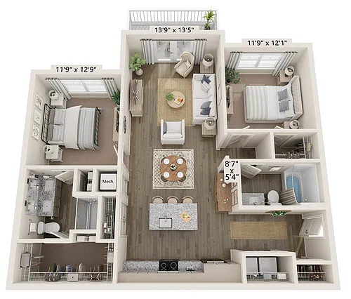 Floor plan The Herty