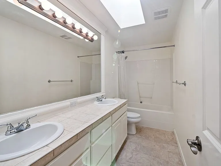 Full bath with skylight