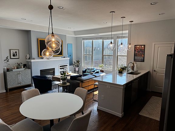 Second floor kitchen and living room