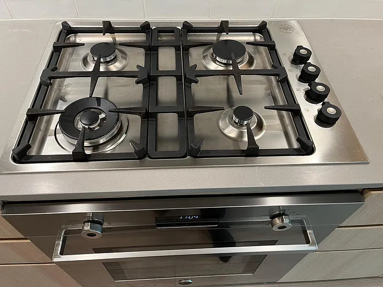 Bertazzoni stainless steel 4 gas burner cooktop