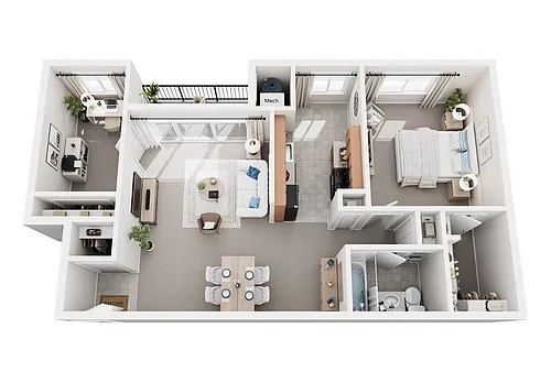 Floor plan 2 Bedroom