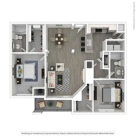 Floor plan Two Bedroom