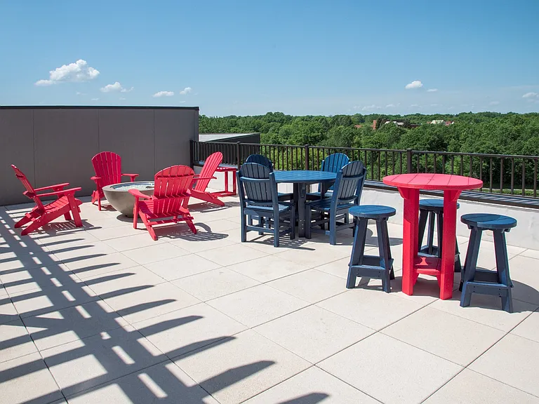 Rooftop Deck with Multi-Seating Groups