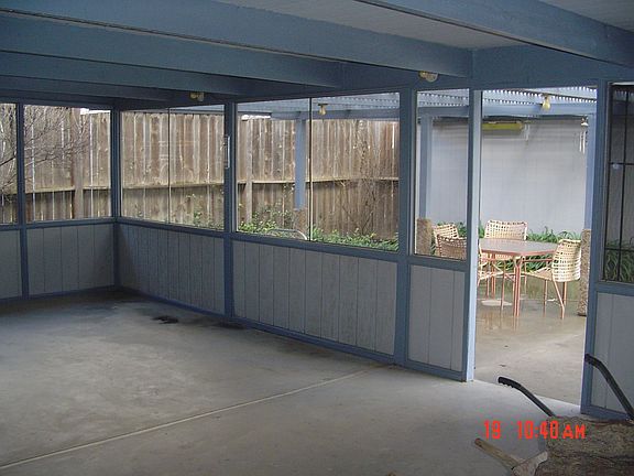 Enclosed patio