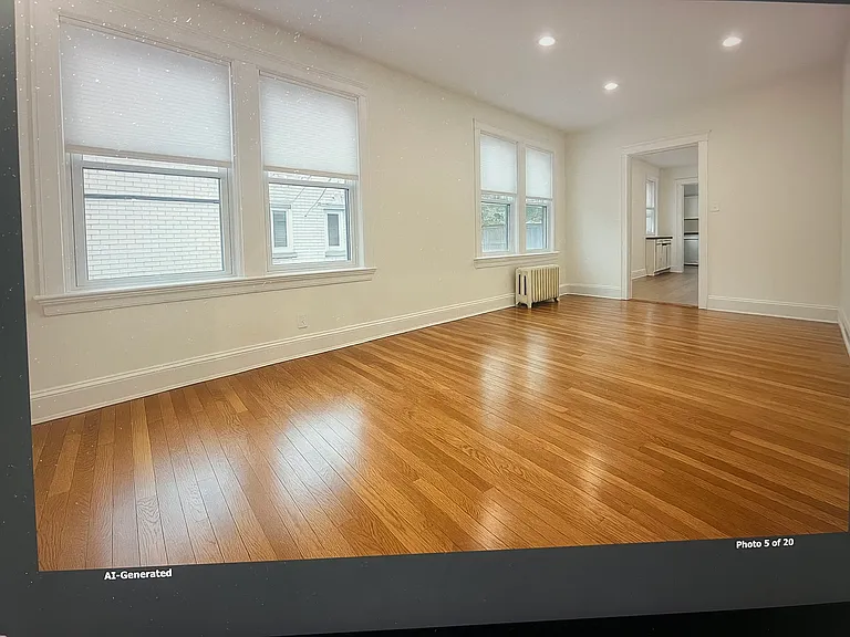 AI Enhanced~Apartment is being painted throughout in neutral colors.