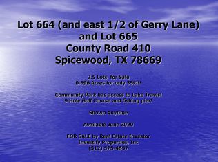 County Road 410, Spicewood, TX 78669