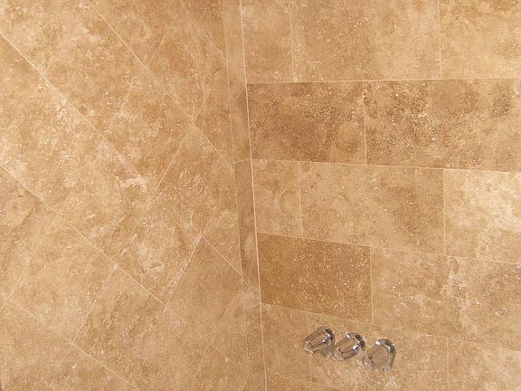 Travertine Shower 