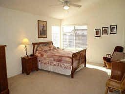 Large master bedroom. Master bath w/2 sinks, huge walk in closet, shower 