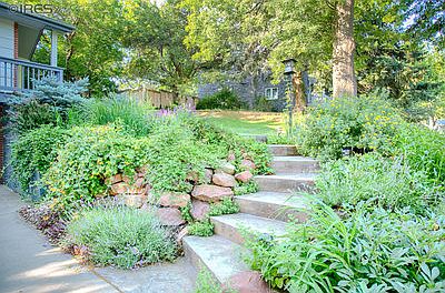 Charming walkway to front door