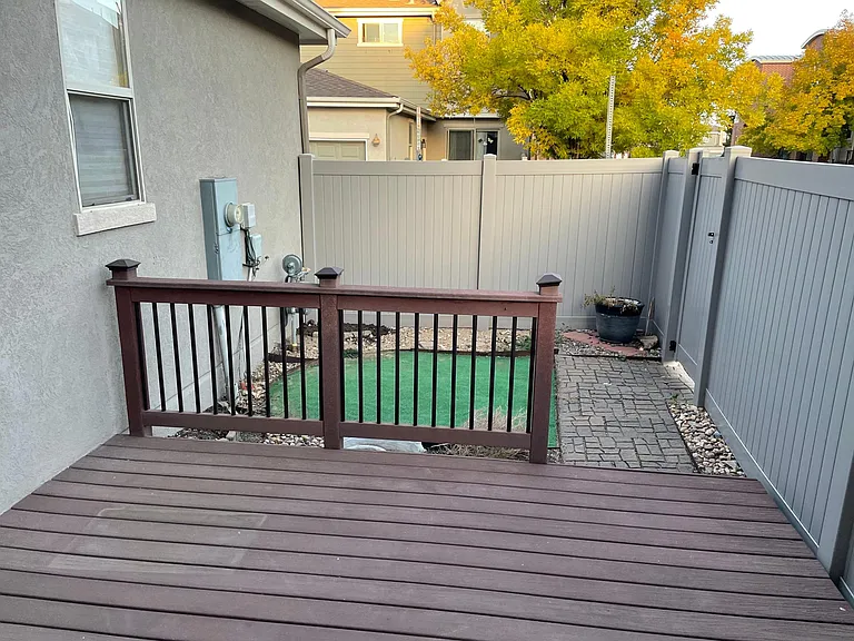 Fenced in Patio and Yard.