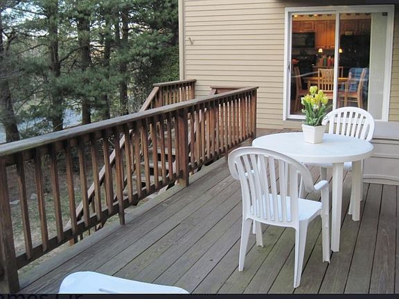 Front Deck looking at the kitchen french doors