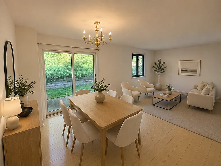 Dining Room and Living Room (furnished)