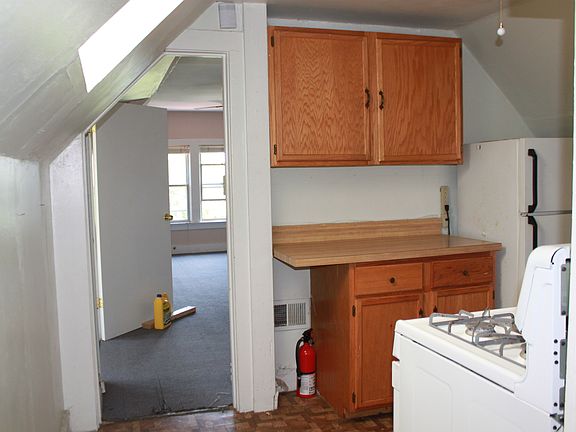 Kitchen before updated flooring