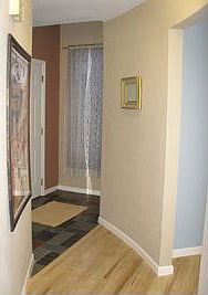 Entry way, curved wall