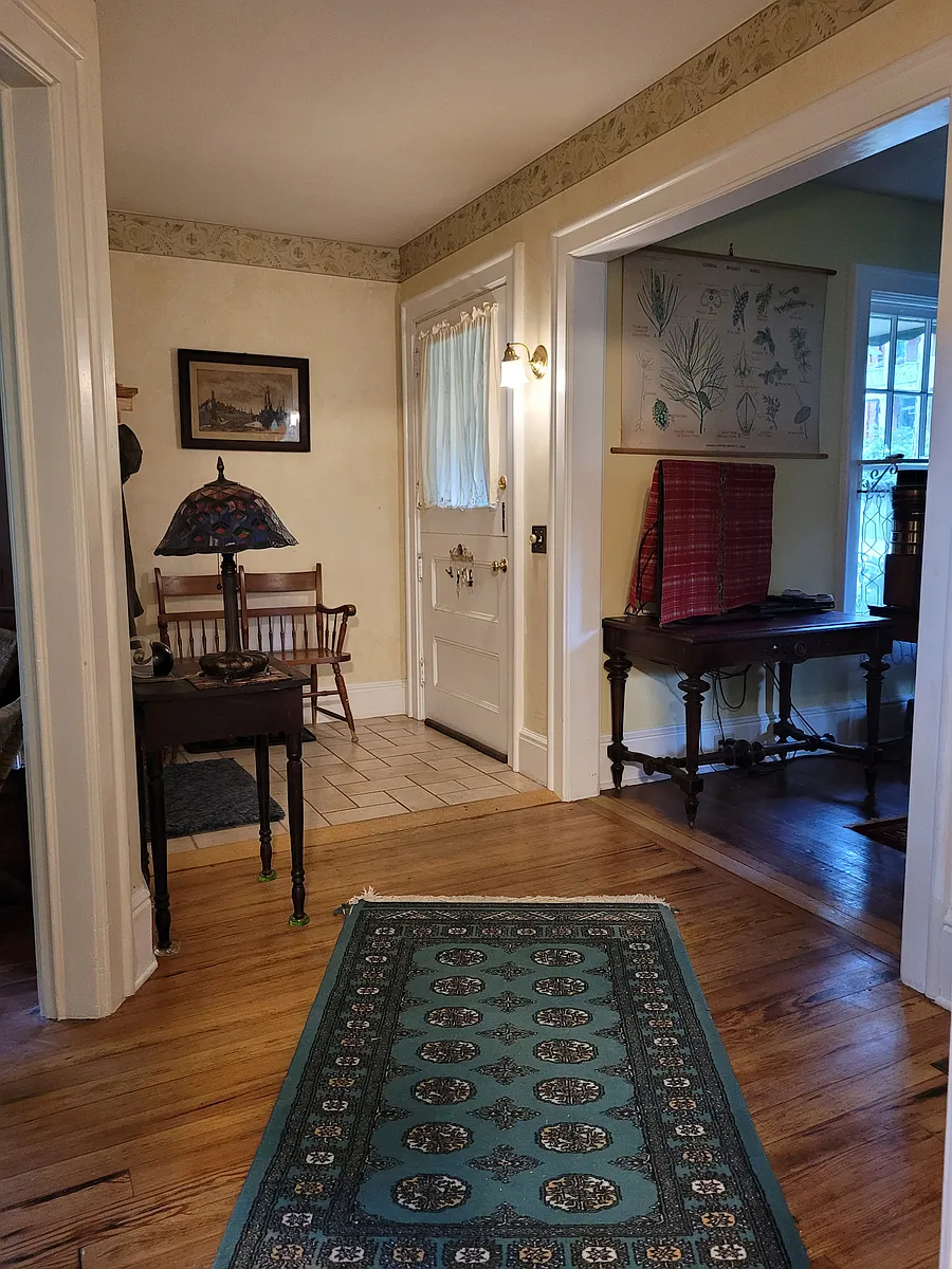 Front entrance; dutch front door - 15 Maple Ave