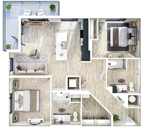 Floor plan B3