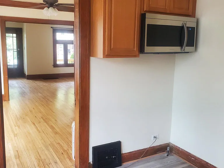 New waterproof flooring and new microwave