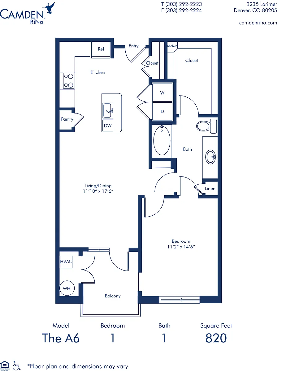 Floor plan The A6