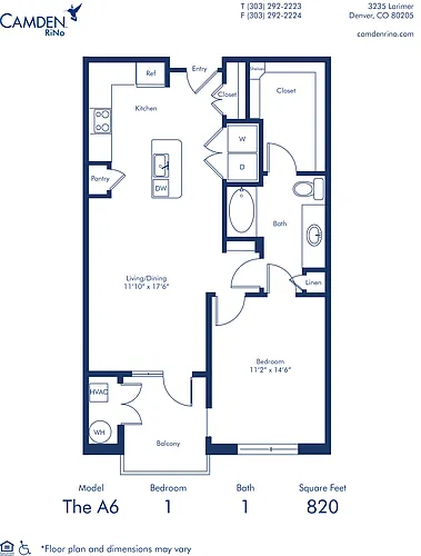 Floor plan The A6